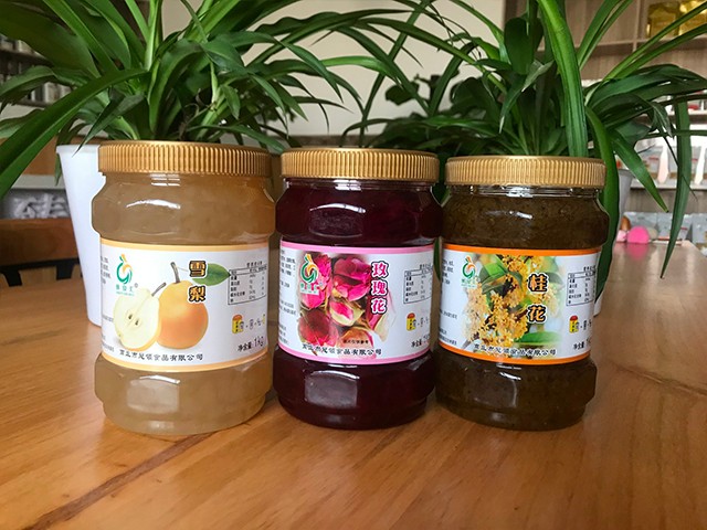 雪梨花茶、玫瑰花花茶、桂花花茶